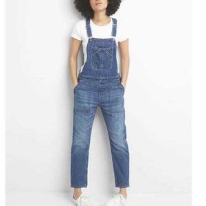 Gap Women’s Dark Wash Relaxed Fit 100% Cotton Denim Overalls - Size XS